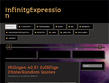 Tablet Screenshot of infinityexpression.com